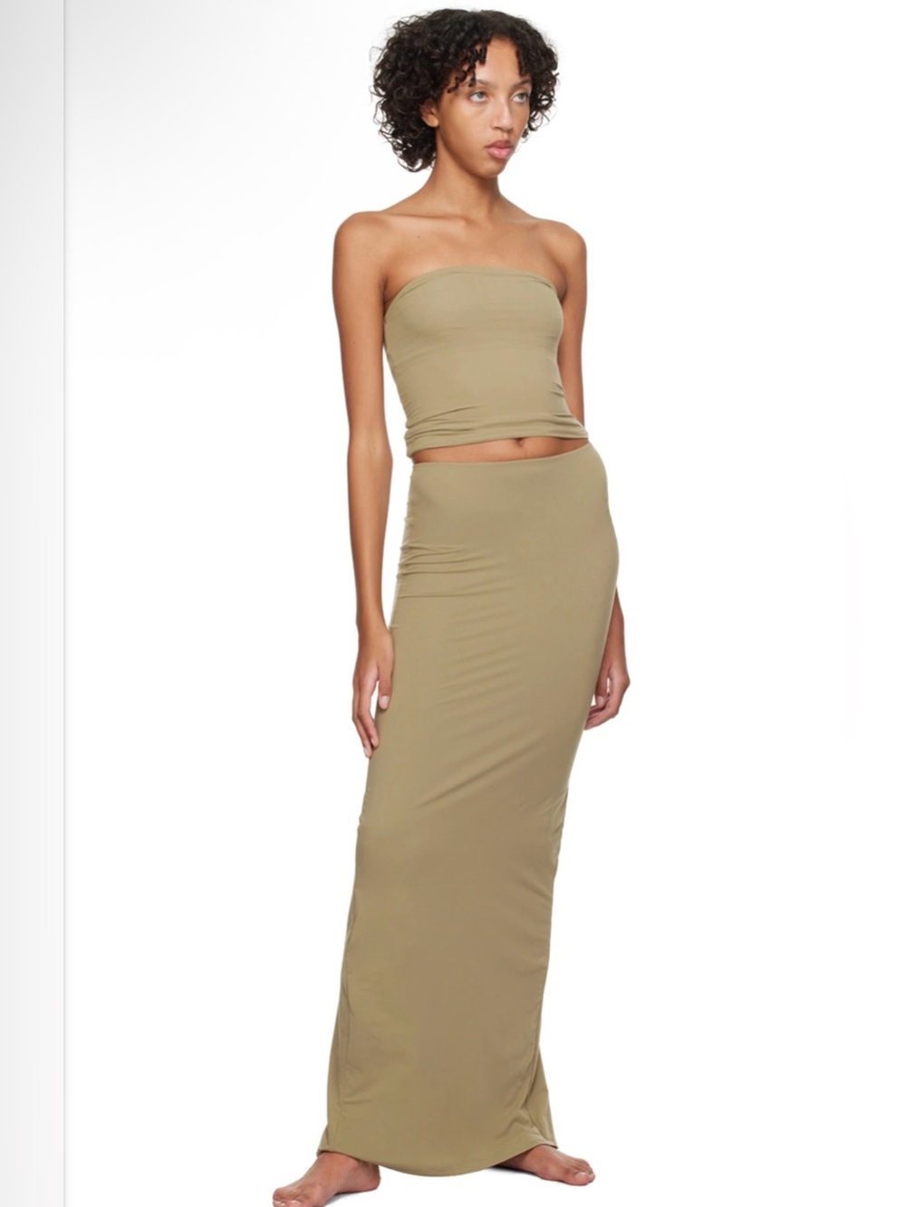 NWOT SKIMS Olive/Grey Fits Everybody Maxi Skirt XL